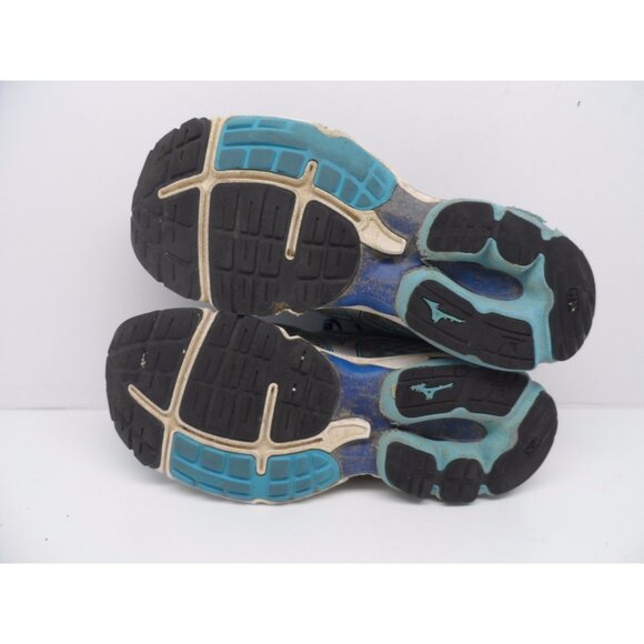 Mizuno Women's Wave Rider 18 Running Shoe Blue Atoll/Silver/BlueDepths Size 10.5 - Picture 3 of 7